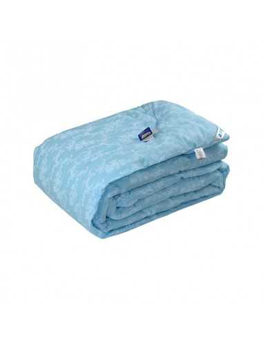 Одеяло Руно Вензель Шерстяное, 140х205 см, Голубое