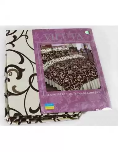 Постільна білизна євро Вілюта 5400 Коричневий Постільна білизна євро Вілюта 5400 Коричневий