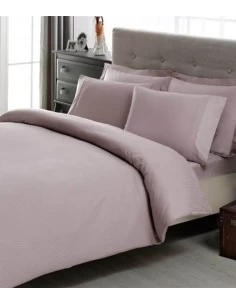 Постільна білизна євро TAC Premium Basic Stripe Lilac, King size