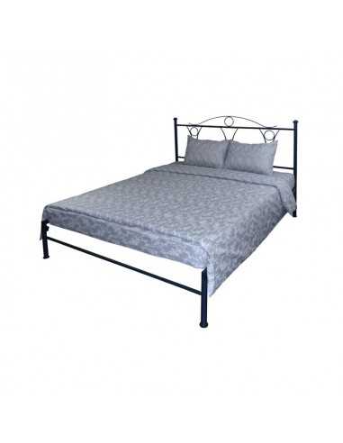 Двуспальное постельное белье Руно Серый Вензель, 70х70 см