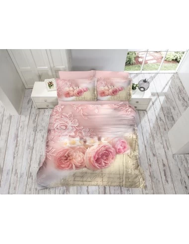 Постельное белье евро Cotton Box Gokay 3D Roses