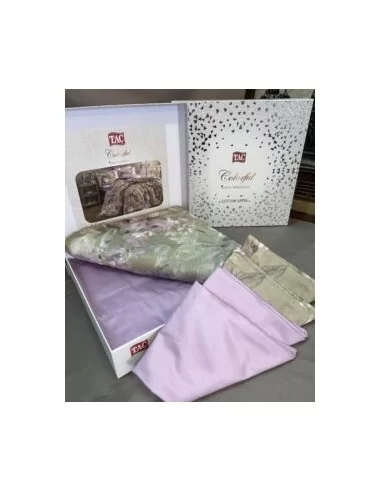 Полуторна постільна білизна TAC Jasmine Grey Полуторна постільна білизна TAC Jasmine Grey