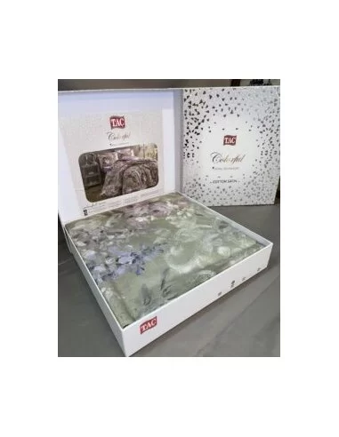 Полуторное постельное белье TAC Jasmine Grey Полуторное постельное белье TAC Jasmine Grey