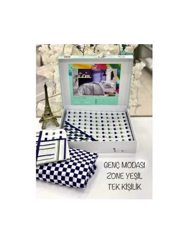 Полуторна постільна білизна TAC Zone Green Полуторна постільна білизна TAC Zone Green