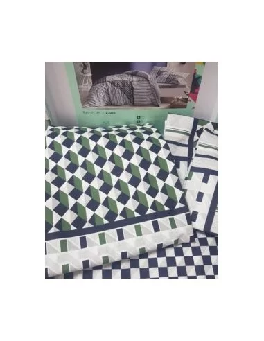 Полуторна постільна білизна TAC Zone Green Полуторна постільна білизна TAC Zone Green