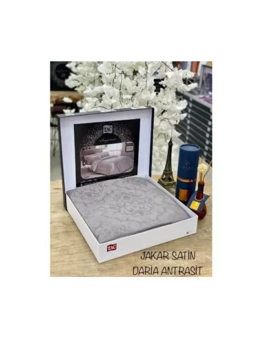 Постельное белье евро TAC Daria Antracit Постельное белье евро TAC Daria Antracit