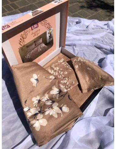 Постільна білизна євро TAC Ronna Brown Постільна білизна євро TAC Ronna Brown