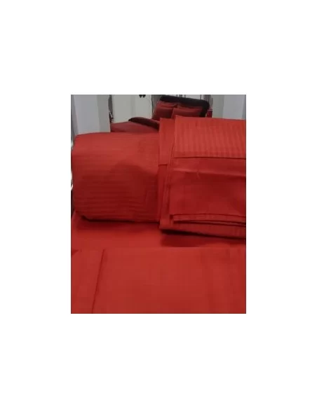 Постільна білизна євро TAC Stripe Red, King Size