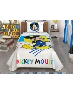 Полуторна постільна білизна TAC Mickey Colour