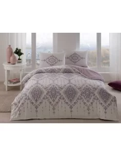 Постельное белье евро TAC Carmine Lilac, King size