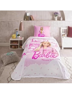 Полуторна постільна білизна TAC Barbie Box Home