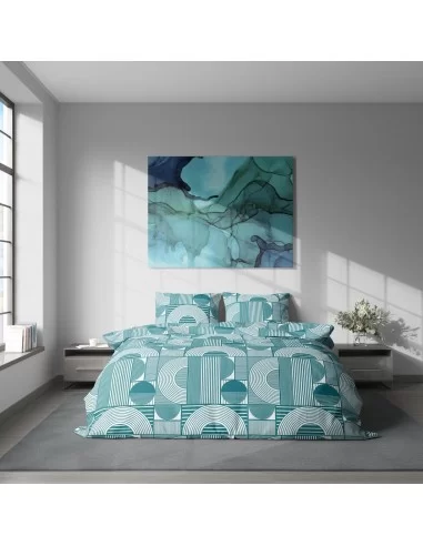 Постельное белье евро LeLit P-0136, микрофибра Постельное белье евро LeLit P-0136, микрофибра