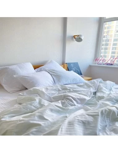 Постільна білизна євро LeLit SS-3014, сатин Постільна білизна євро LeLit SS-3014, сатин