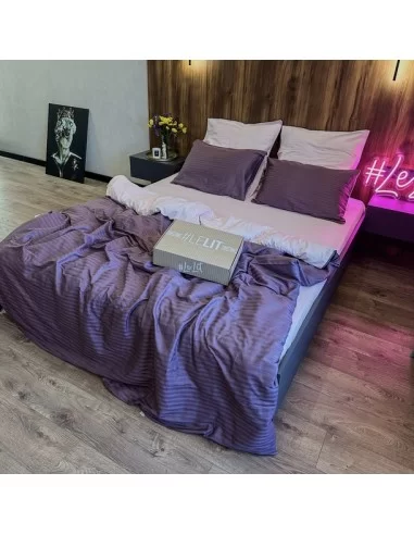 Постільна білизна полуторна LeLit SS-3025, сатин Постільна білизна полуторна LeLit SS-3025, сатин