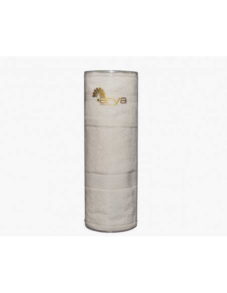 Набор полотенец в тубе Arya Miranda Soft 30х50-50х90 см, кремовый