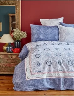 Постільна білизна Karaca Home Livio Indigo