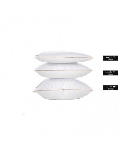 Подушка MirSon De Luxe Hand Made White, 60х60 см (середня)