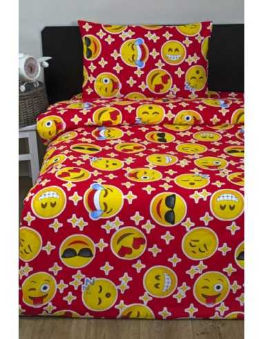 Детское постельное белье Lotus Young Emoji красный