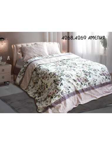 Полуторное постельное белье Руно Амелия, 50х70 см