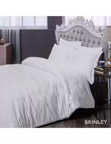 Постельное белье евро TAC Brinley White Постельное белье евро TAC Brinley White